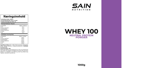 100 Whey Natural Protein Powder