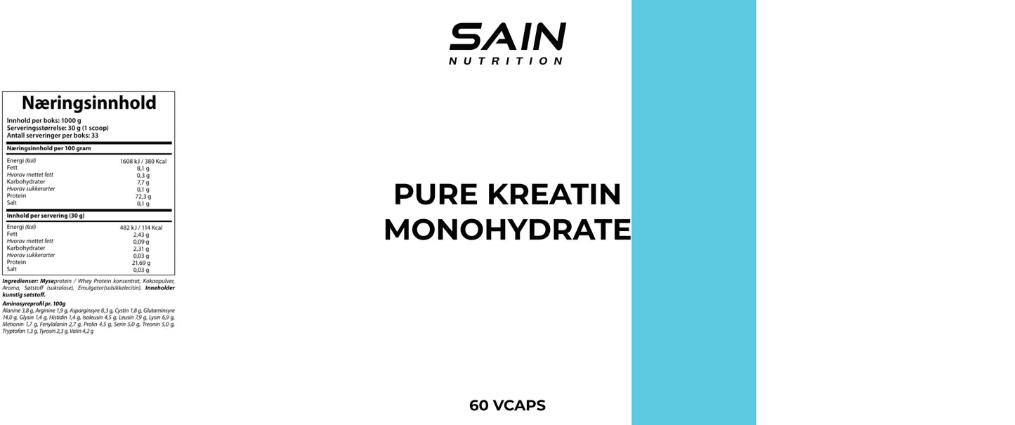 Pure kreatin monohydrate