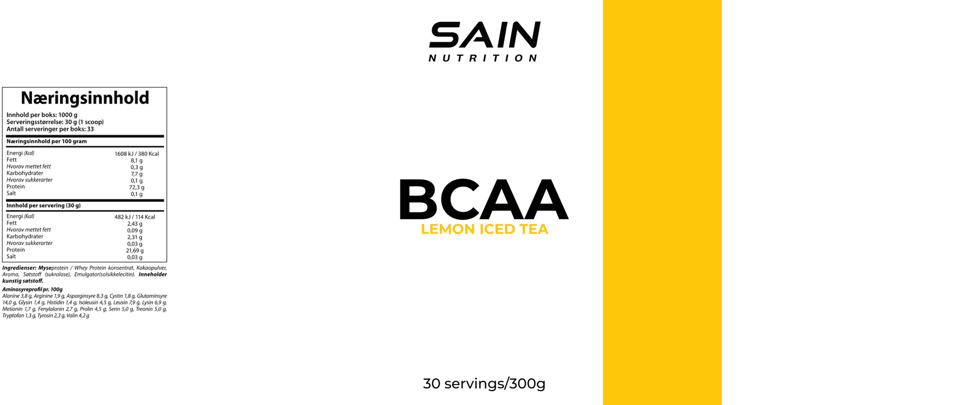 bcaa, lemon iced tea